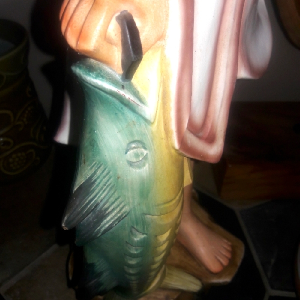 HPAntique Asian Art Chinese Fisherman - Picture 4 of 16